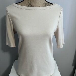 Elegant Cream Women's Top